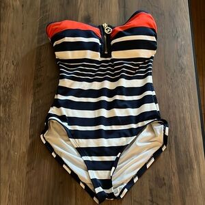 Michael Kors Red and Blue One Piece Swimsuit